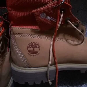 Timberland | Shoes | Timberland Tan And Red Combat Boots  display picture 2